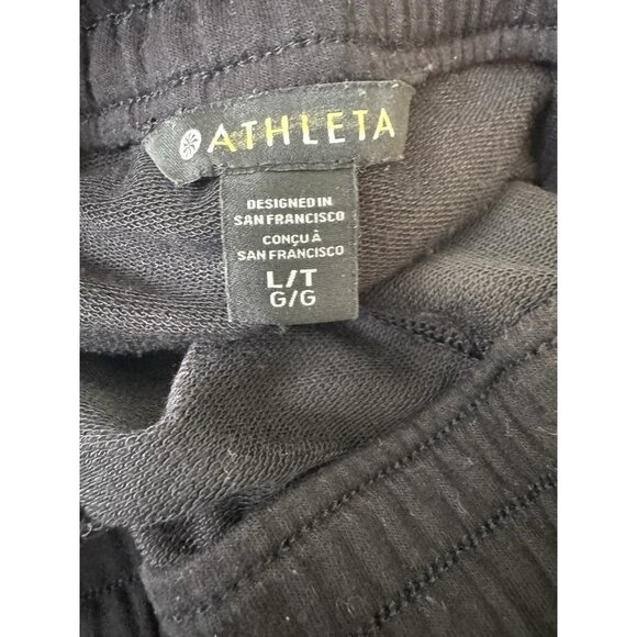 Athleta Women's Retroterry High Rise Wide Leg Cargo Pant Size Large Tall Black - Picture 5 of 9